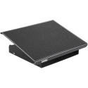 DESQ Metal Footrest, 3 Adjustable Heights, Heavy Duty, Black