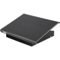 DESQ Metal Footrest, 3 Adjustable Heights, Heavy Duty, Black