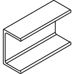Clip for Double Running Track Wooden Cover Hawa Combino 35 H MS (every 500mm) per piece
