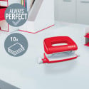 Leitz NeXXt WOW Mini perforator, 10 blad, rood