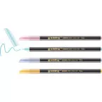 Edding glitter viltstift e-1200, assorti pastel, set van 4 stuks