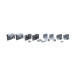 OVERLINE Plus loopwagen en geleidingsset voor 2 deuren max. dikte 22mm Overline Plus / pce