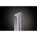 Transparent plastic stop and dust protection strip for SUPRA and ROBUSTUS frame profiles / 5m