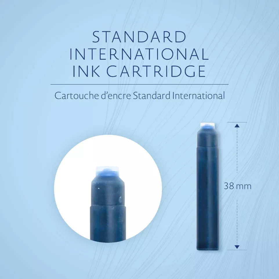 Waterman cartouches d'encre bleu 6X