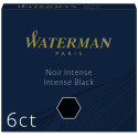 Waterman cartouches d'encre noir 6X