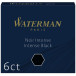 Waterman cartouches d'encre noir 6X