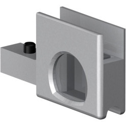 Omkeerbare verchroomde adapter voor drukbediende veiligheidssloten en voor beglazing tot 8 mm dikte SUPRA / pce