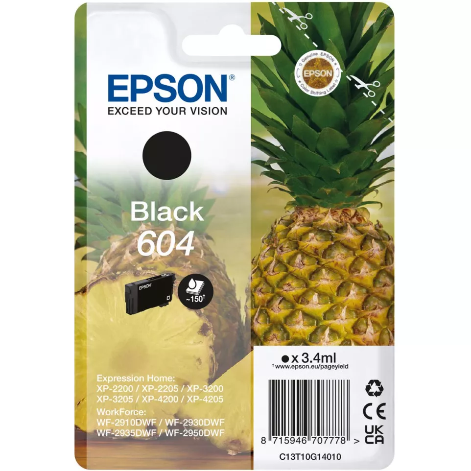 Epson 604 Black Ink Cartridge...