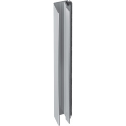 Natuurlijk geanodiseerd aluminium antistofprofiel met borstelafdichting voor 6mm dikke SUPRA beglazing, lengte 5m / 5m