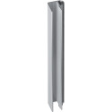 Natuurlijk geanodiseerd aluminium antistofprofiel met borstelafdichting voor 6mm dikke SUPRA beglazing, lengte 5m / 5m
