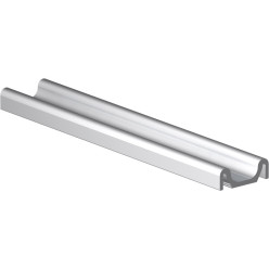ROBUSTUS dubbele bodemrail naturel geanodiseerd aluminium lengte 5m / 5m