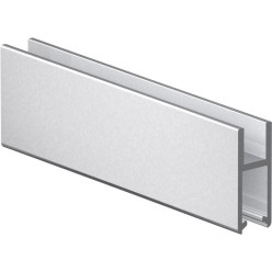 ROBUSTUS Anodized Aluminum Bottom Door Channel for 8-10mm Glass, 5m Length