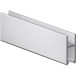 SUPRA onderste middenrail in blank geanodiseerd aluminium voor beglazing tot 8mm dikte, lengte 5m / 5m