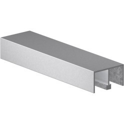 Robustus Double Top Guide Profile Natural Anodized Aluminum Length 5m / 5m