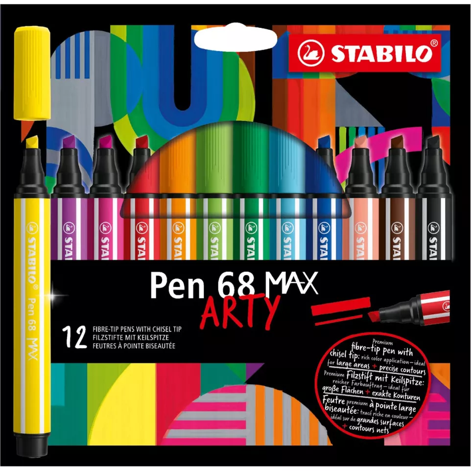 STABILO Pen 68 MAX ARTY Felt Tip Pens...