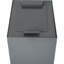 V-Part couvercle à clapet pour poubelle modulaire 60 l, gris foncé