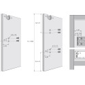 Hettich SlideLine 55 Plus Screw-On Door Stopper per piece