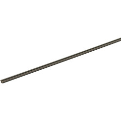 Bruin kunststof loop- en geleiderprofiel SlideLine 55 Plus, lengte 4m, max. 15kg per paneel / 4m
