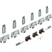 Set of Rollers, Guides, and Stops for 3 SlideLine 56 Sliding Doors Max 40kg per Panel per piece