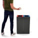 V-Part Modular Trash Can 60L Grey