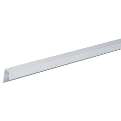 Geleiderprofiel aluminium zilver geanodiseerd Vleugel 77 lengte 3,2m / 3.2m