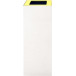 V-Part Lid for Modular Waste Bin 60L Yellow