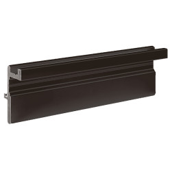 Profil de coulissage aluminium anodisé noir WingLine 230 longueur 2,4m / 2.4m