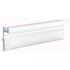 Profil de coulissage aluminium anodisé blanc WingLine 230 longueur 2,4m / 2.4m