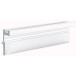 Profil de coulissage aluminium anodisé blanc WingLine 230 longueur 2,4m / 2.4m