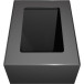 V-Part lid for modular waste bin 60L, dark grey