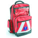 Professional First Aid Backpack with Modular Pouches Red
