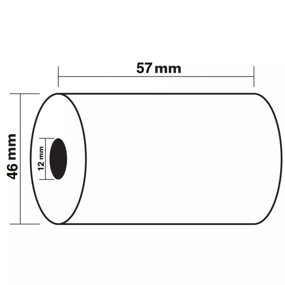 Exacompta Thermal Paper Roll 57 mm...