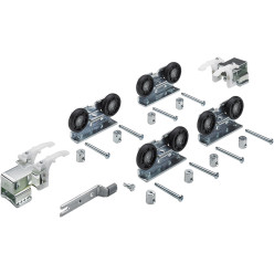Kit de coulissage supérieur pour 2 portes TopLine 1 max. 75kg par panneaux / pce