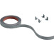 ABS Decorative Stick-On Profile Kit with Silver End Caps SlideLine M Height 18mm Length 2.5m per piece