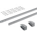 SlideLine M opbouwgeleidersprofielset voor opliggende deuren, hoogte 18mm, lengte 4m / pce