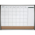 Nobo Duo Board Cork Board and Monthly Calendar Whiteboard 58.5 x 43 cm