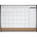 Nobo Duo Board Cork Board and Monthly Calendar Whiteboard 58.5 x 43 cm