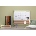 Nobo Duo Board Cork Board and Monthly Calendar Whiteboard 58.5 x 43 cm