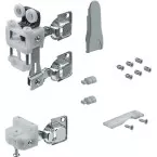 Beslagset 1 dubbele deur, links WingLine L met zelfsluitende functie en bodemgeleiding, max. 25 kg / pce