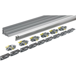 Kit de profils de coulissage et de guidage TopLine XL, longueur 4m / pce
