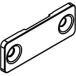 Set of 10 black plastic clamps for black anodized aluminum straightening fitting / pc