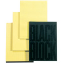 Exacompta notitieboeken, ft 29,7 x 21 cm, Black, geel papier, 70 vel, geruit Q5