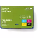 Brother TN-243CMYK Original Toner Cartridge Multipack Black Cyan Magenta Yellow 1000 Pages Pack of 4