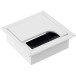 SQUARE softclose kabelgoot 80x80x25mm wit gelakt / pce