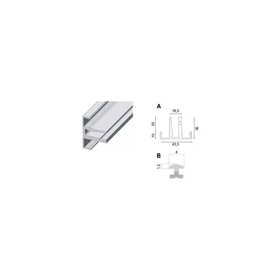 Anodized Aluminum Horizontal Profile...