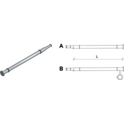 BORKIA stang + schapdrager voor glas 310mm / pce