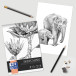 Oxford carnet de croquis, 120 g/m², ft A4, 50 feuilles