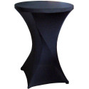 Hoes voor statafel, diameter 80 cm, zwart