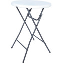 Inklapbare statafel BT100, wit, diameter 80 cm