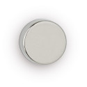 MAUL neodymium schijfmagneet, ft 12 x 3 mm, trekkracht 2,5 kg, zilver, blister van 10 stuks